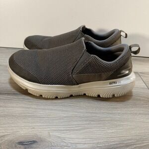 Skechers GOwalk Shoes Mens Size 11 Khaki Brown Slip On Walking ULTRA GO 54738